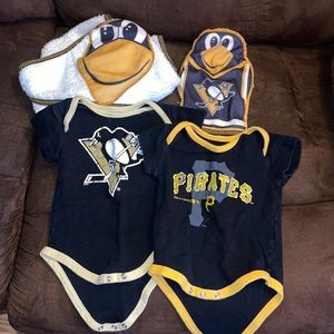 Pittsburgh Penguins & Pirates onesie